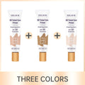 Tinted BB Cream with SPF 30 Full Coverage Invisible Pores Acne Brightening Niacinamide Nude Makeup Facial Foundation Waterproof
