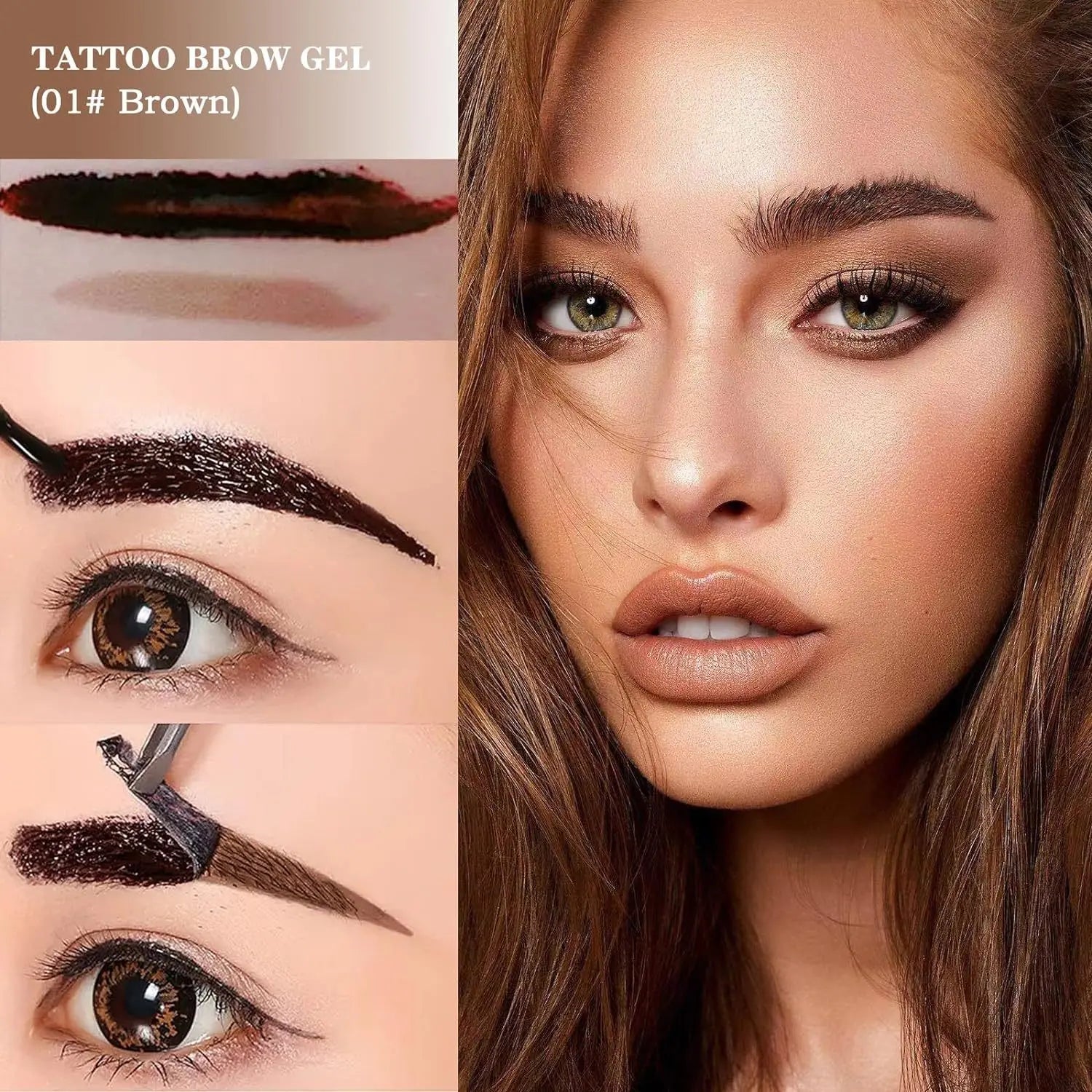 Dyeing Eye Brow Tattoo Tint Peel Off Eyebrow Eyeliner Freckles Dye Cream Waterproof Eyebrow Enhancer Gel Make Up Cosmetic Tool