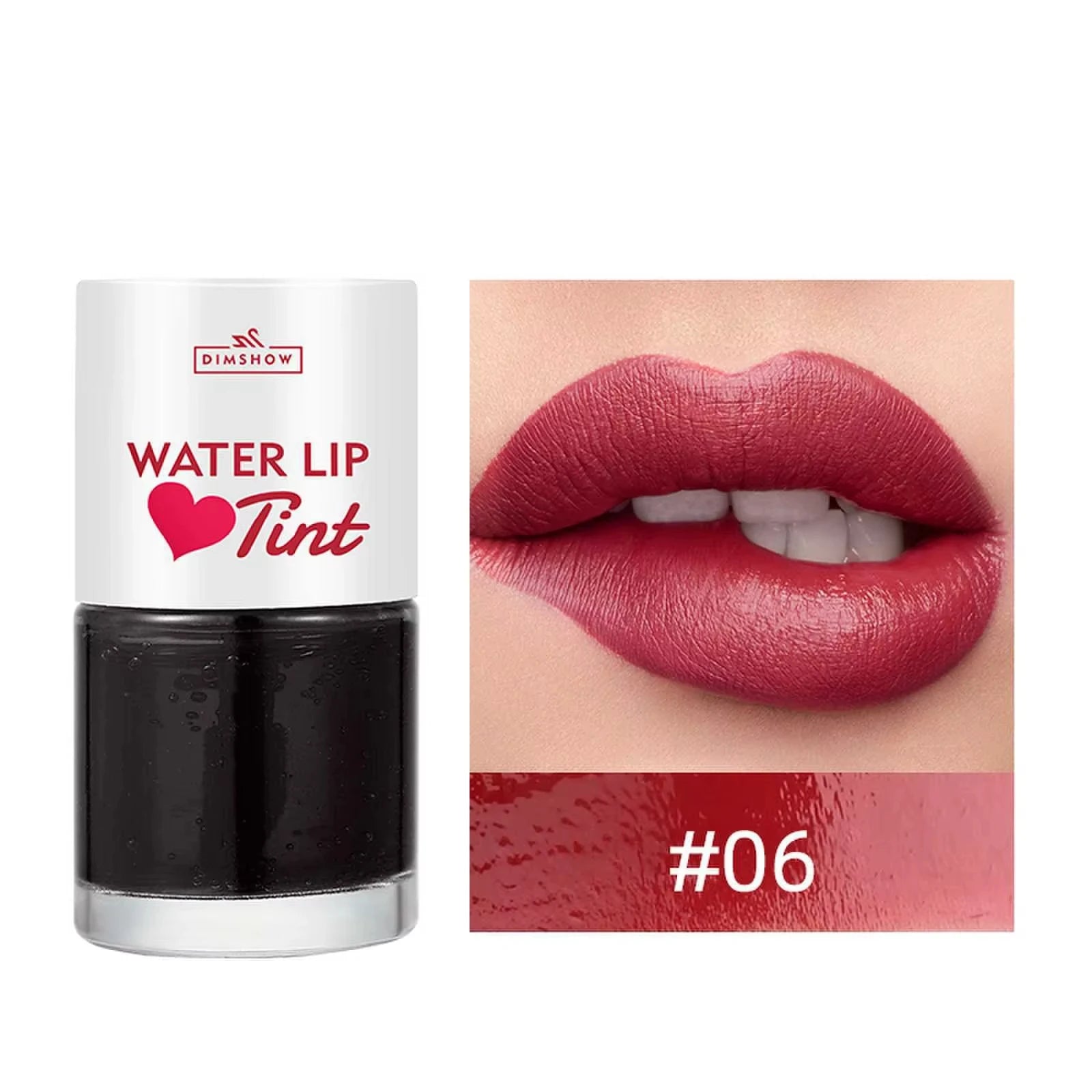 Tint Dyeing Liquid Lipstick and Blush 2 in 1 Waterproof Mirror Lip Gloss Water Lip Tint Non-sticky Lip Eye Cheek Makeup Cosmetic