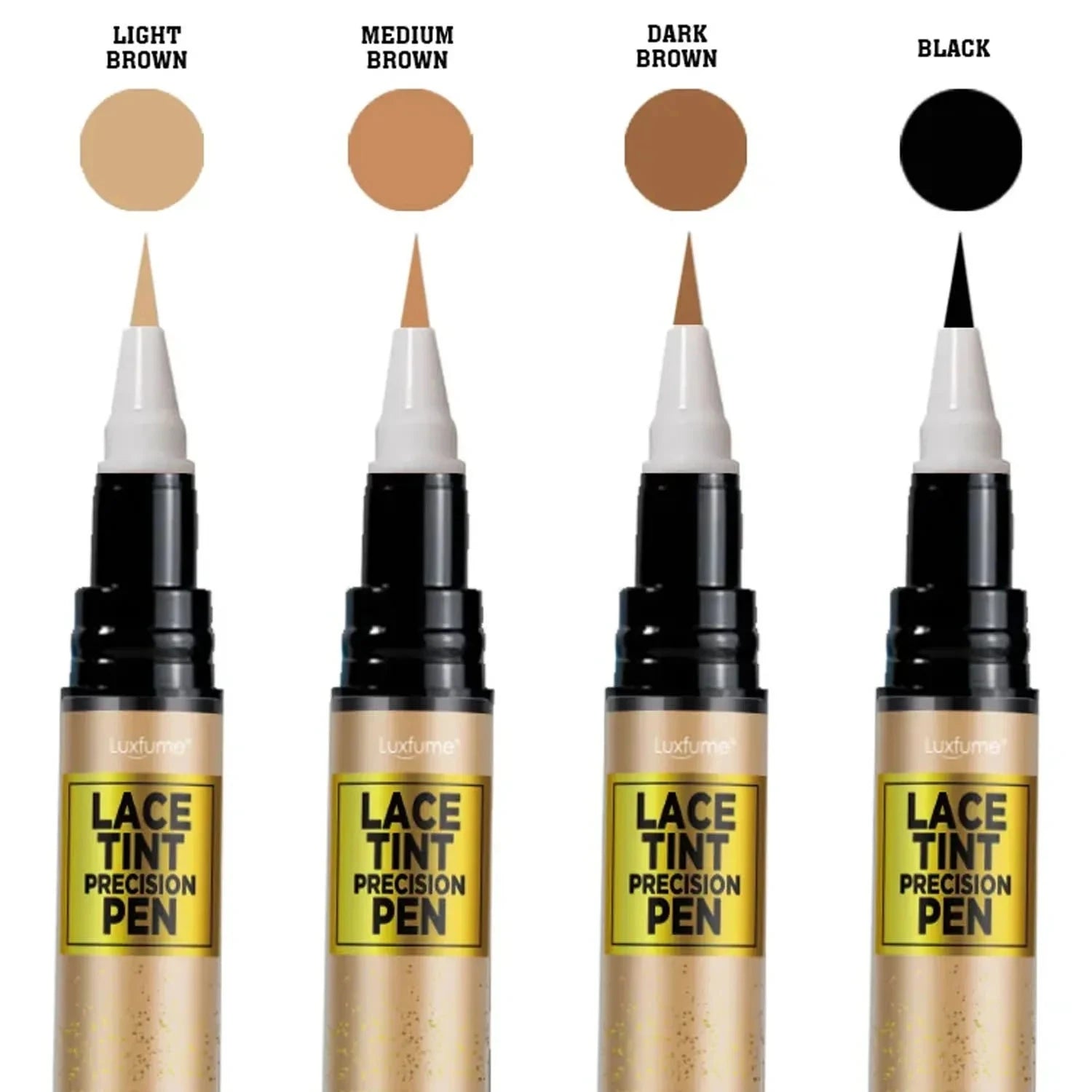 Lace Tint Pen for Wigs Long-Lasting Easy Apply Natural-Looking High Viscosity Hair Tint for All Hair Types