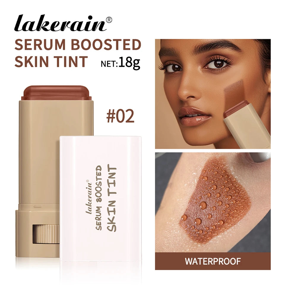 New Balm Serum Boosted Skin Tint Silky Texture Moisturizing Coverage Plumper Even Skin Tone Best Stick Foundation Travel Makeup