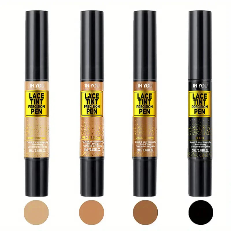 Lace Tint Pen for Wigs Long-Lasting Easy Apply Natural-Looking High Viscosity Hair Tint for All Hair Types