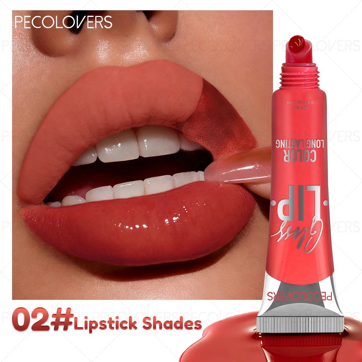 1PC Matte Lip Gloss - Long-Lasting, Waterproof Tear-Off Lip Tint in 6 Vibrant Colors for All Skin Types