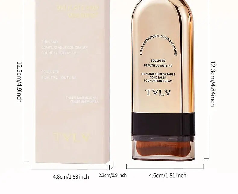 TVLV Skin Tint Stick Long Lasting Lightweight Waterproof Concealer Foundation Cream Flawless Tinted Face Contour Stick Makeup