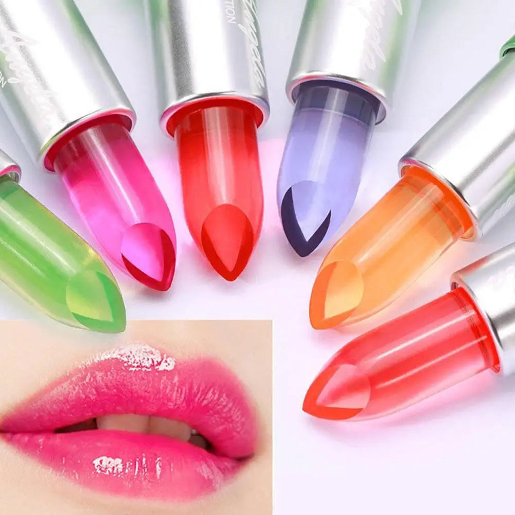 Moisturizing Color-Changing Lipstick - 6 Shades, Temperature-Controlled Natural Tint, Non-Greasy & Hydrating for All Skin Types
