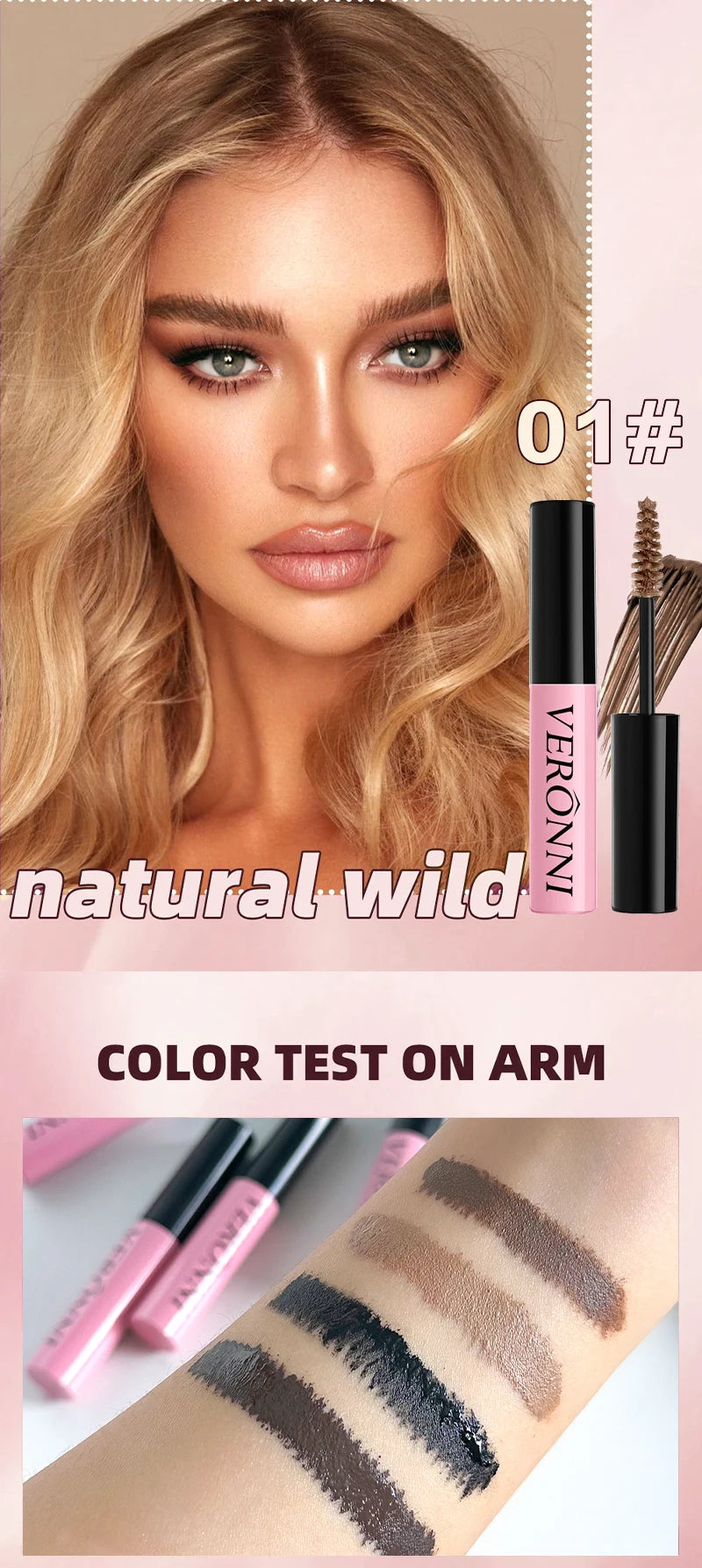 Tinted brow mascara natural 4 color eyebrow tint makeup Long Lasting Waterproof eyelash eyebrow tint dye Enhancers gel cosmetics
