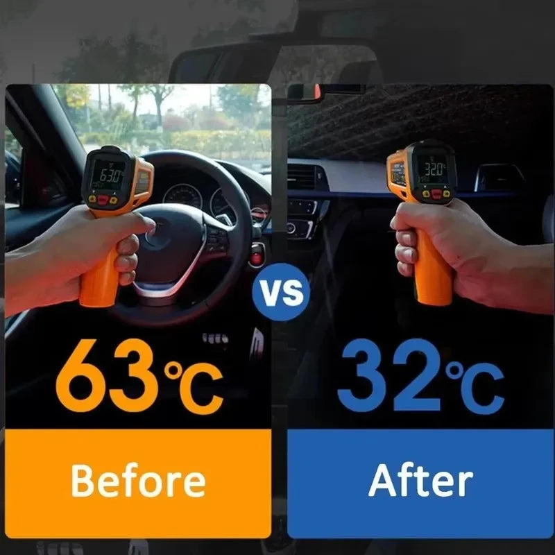 Foldable Car Windshield Sunshade Umbrella, Silver Glue UV Protection Heat Insulation Portable Car Sunscreen Accessory