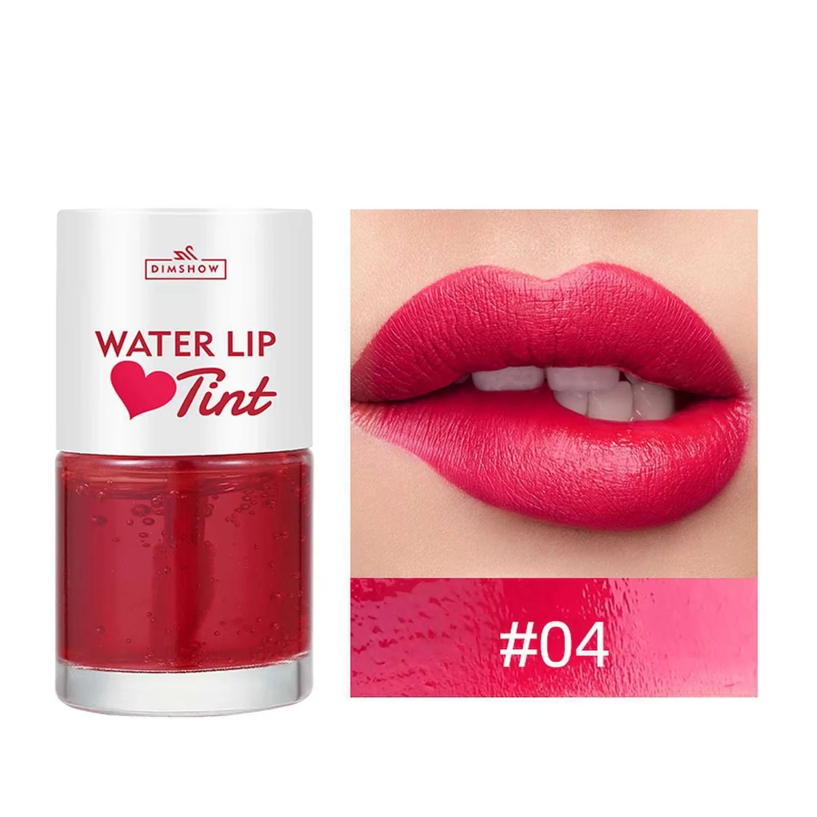 Tint Dyeing Liquid Lipstick and Blush 2 in 1 Waterproof Mirror Lip Gloss Water Lip Tint Non-sticky Lip Eye Cheek Makeup Cosmetic