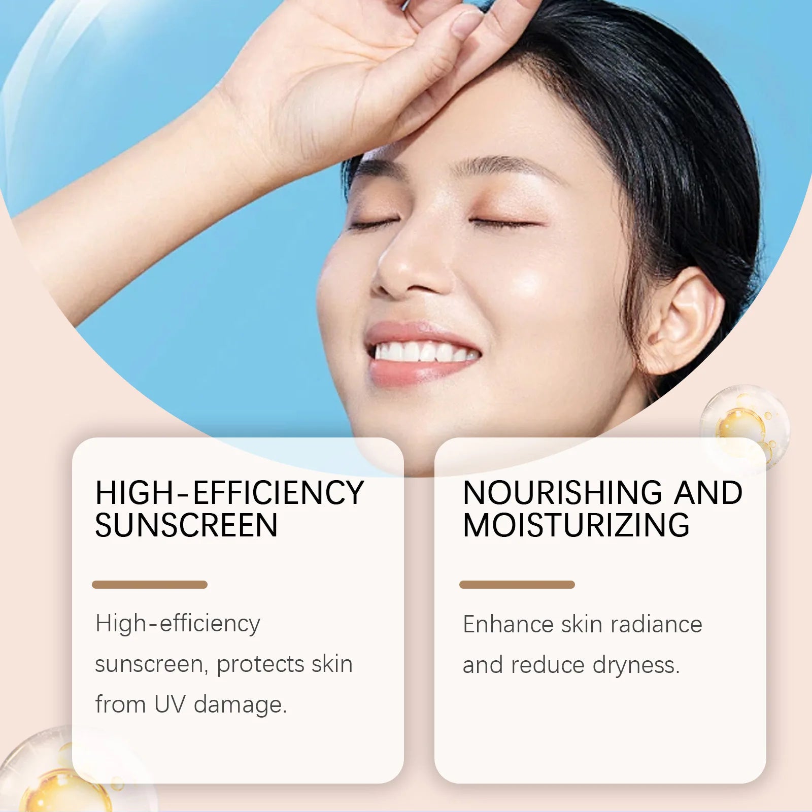 Tinted BB Cream with SPF 30 Full Coverage Invisible Pores Acne Brightening Niacinamide Nude Makeup Facial Foundation Waterproof