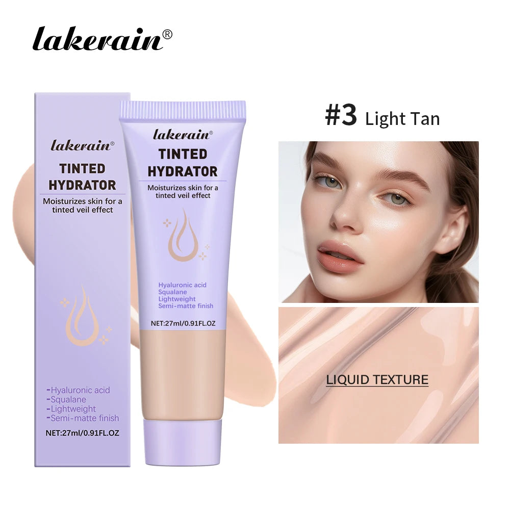 Lakerain Tinted Hydrator Buildable Coverage Intense Moisturizing  Even Skin Tone Semi-matte Finish Makeup Moisturizing Cream