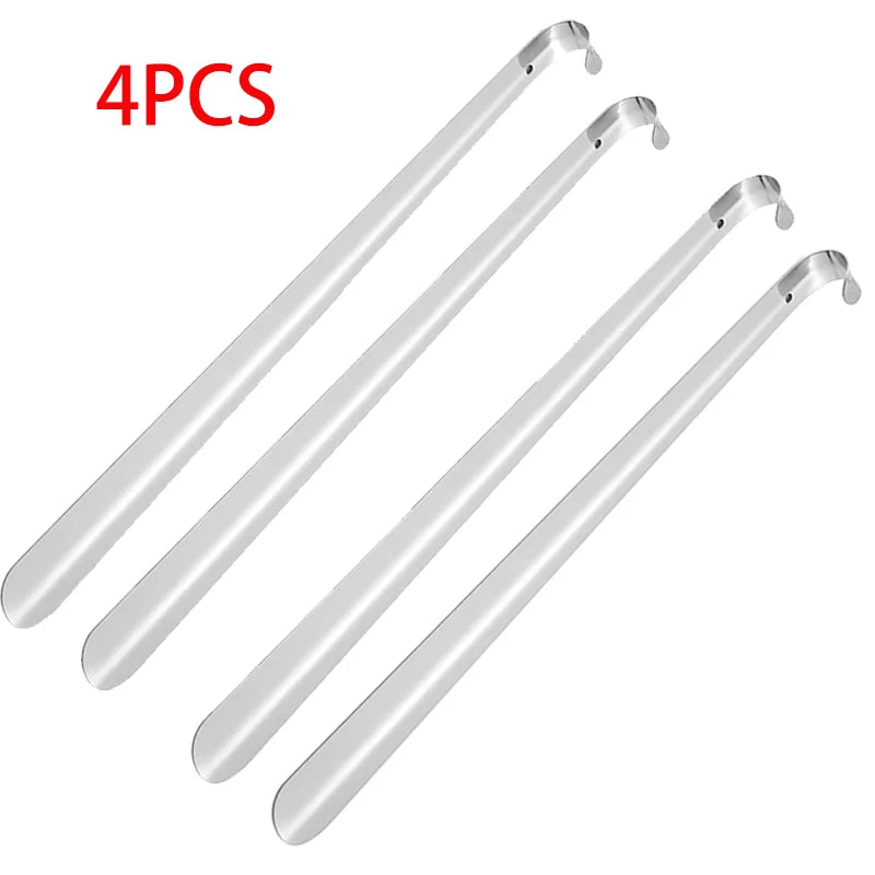 52cm Extra Long Shoe Horn Stainless Steel Silver Metal Shoes Remover Shoehorn Lifter Aid Slip Shoe Pull Tool Shoespooner