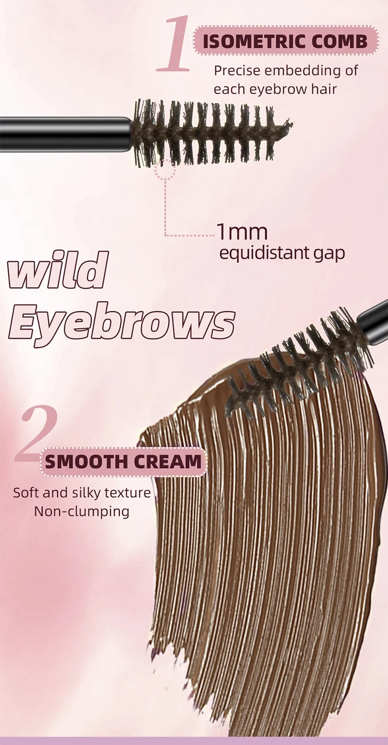 Tinted brow mascara natural 4 color eyebrow tint makeup Long Lasting Waterproof eyelash eyebrow tint dye Enhancers gel cosmetics