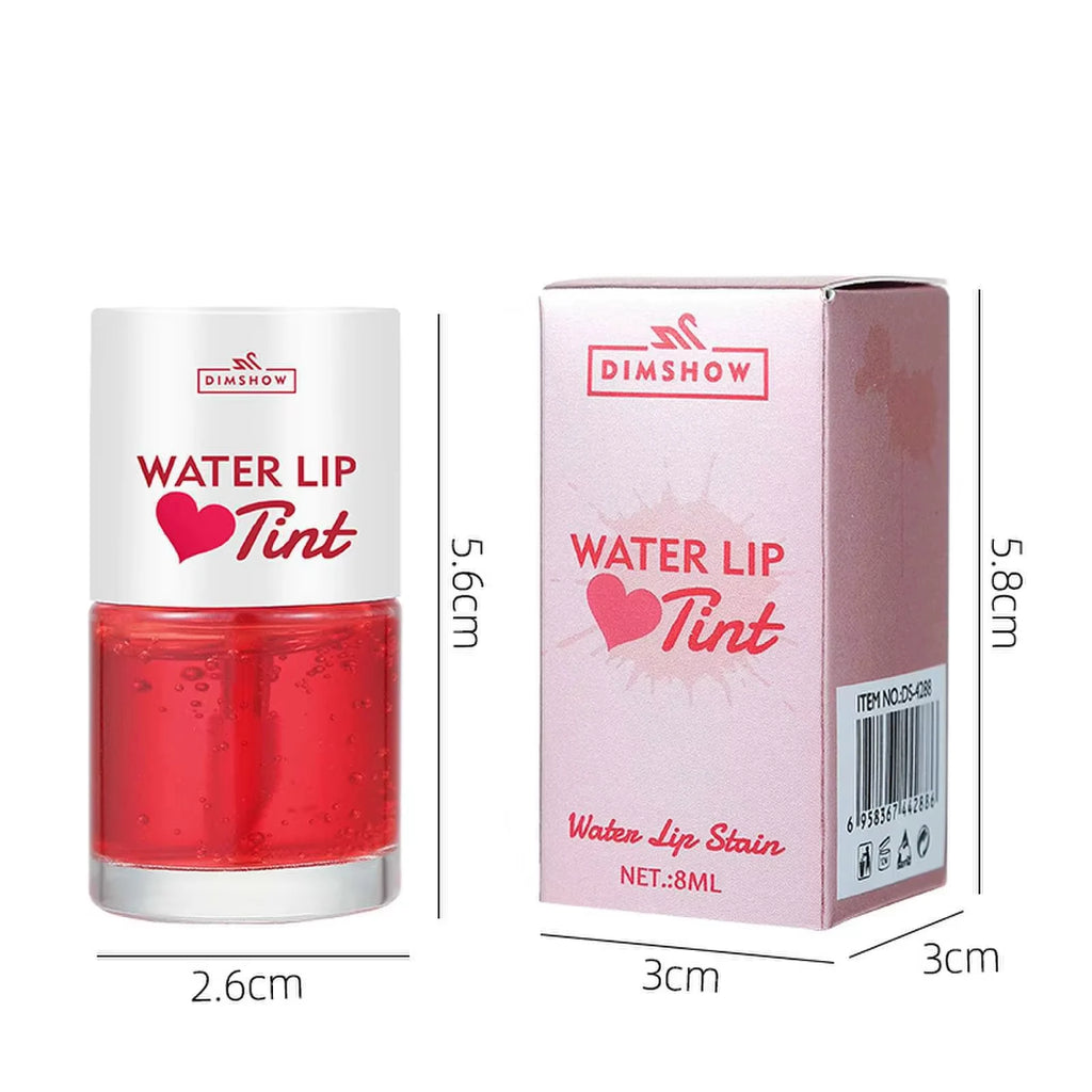 Tint Dyeing Liquid Lipstick and Blush 2 in 1 Waterproof Mirror Lip Gloss Water Lip Tint Non-sticky Lip Eye Cheek Makeup Cosmetic