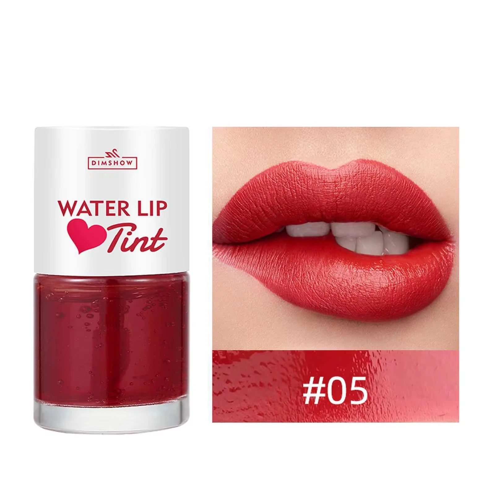 Tint Dyeing Liquid Lipstick and Blush 2 in 1 Waterproof Mirror Lip Gloss Water Lip Tint Non-sticky Lip Eye Cheek Makeup Cosmetic