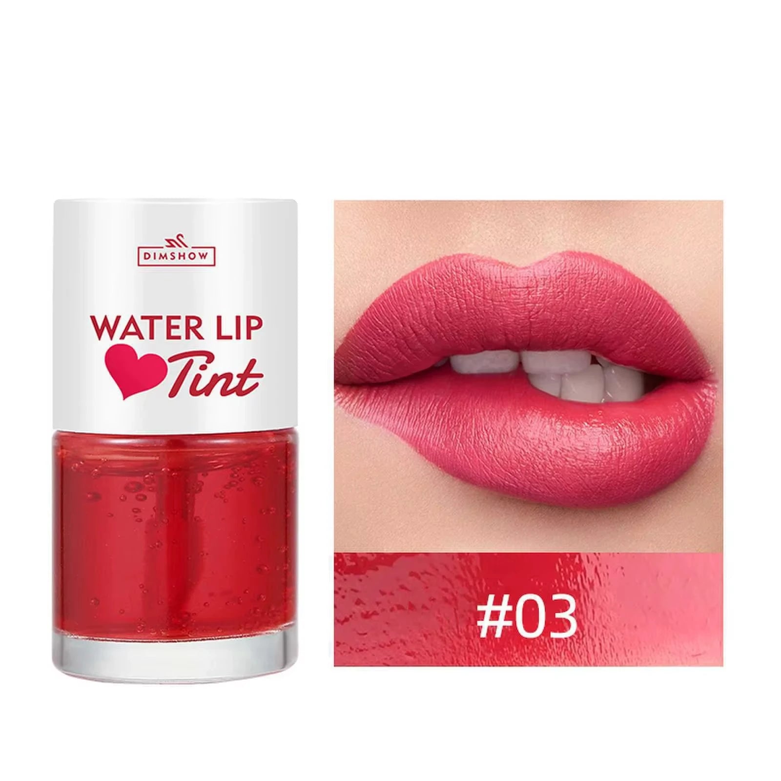 Tint Dyeing Liquid Lipstick and Blush 2 in 1 Waterproof Mirror Lip Gloss Water Lip Tint Non-sticky Lip Eye Cheek Makeup Cosmetic