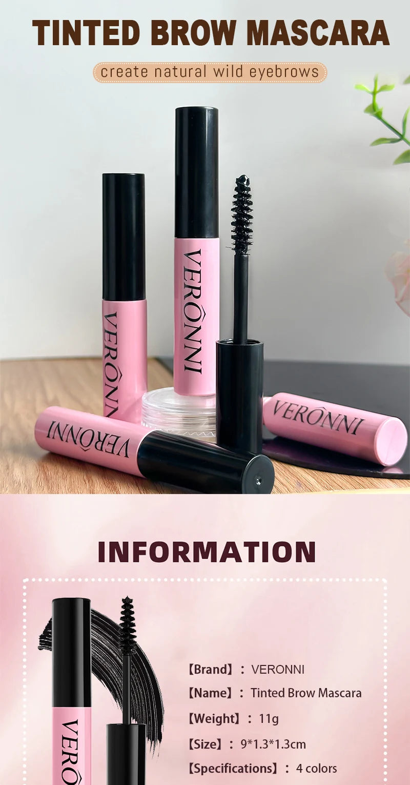 Tinted brow mascara natural 4 color eyebrow tint makeup Long Lasting Waterproof eyelash eyebrow tint dye Enhancers gel cosmetics