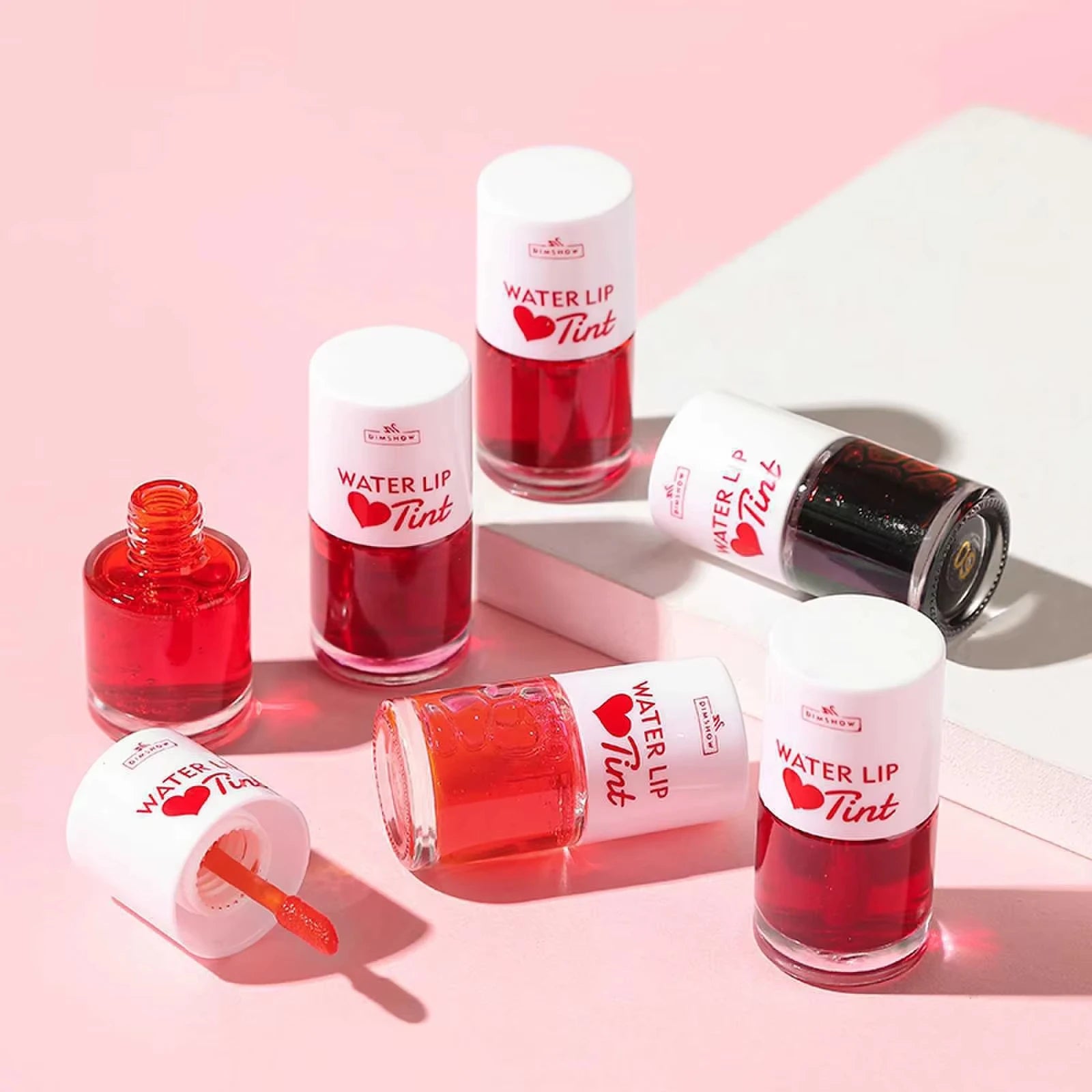 Tint Dyeing Liquid Lipstick and Blush 2 in 1 Waterproof Mirror Lip Gloss Water Lip Tint Non-sticky Lip Eye Cheek Makeup Cosmetic