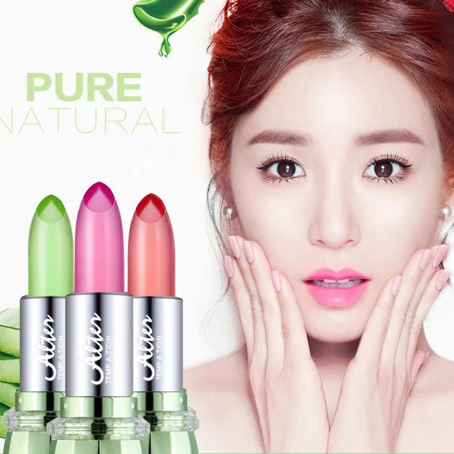 Moisturizing Color-Changing Lipstick - 6 Shades, Temperature-Controlled Natural Tint, Non-Greasy & Hydrating for All Skin Types