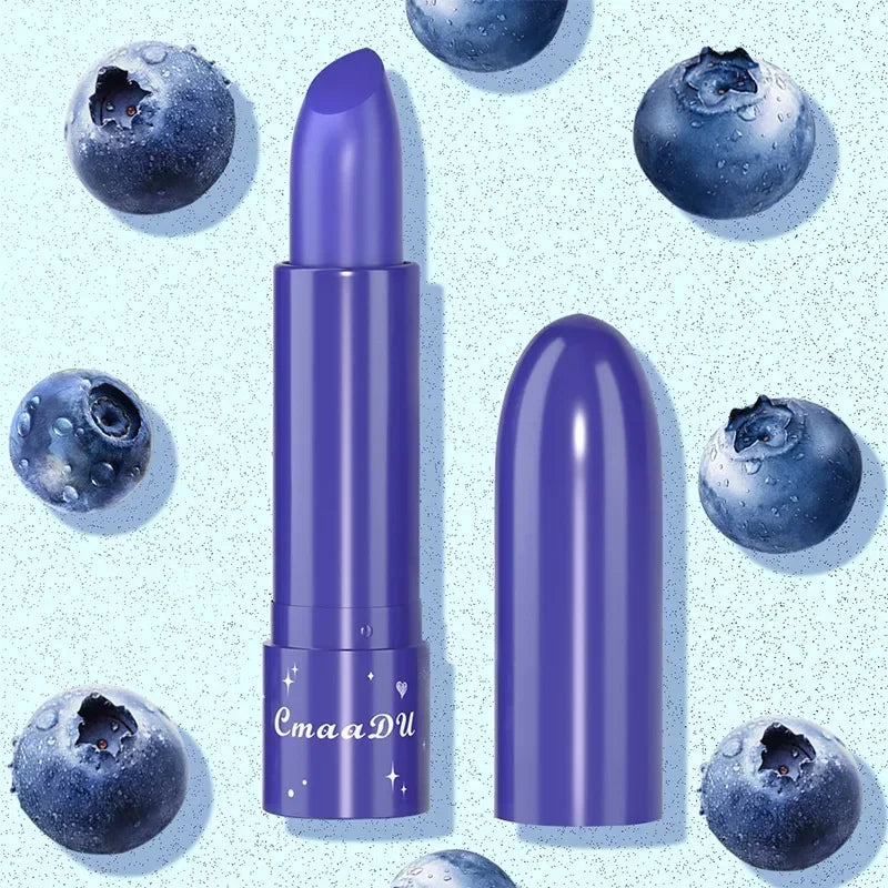 6Color Waterproof Fruit Color Tinted Shine Changing Moisturizing Nourishing Glow Play Lip Balm lipstick Colour Care