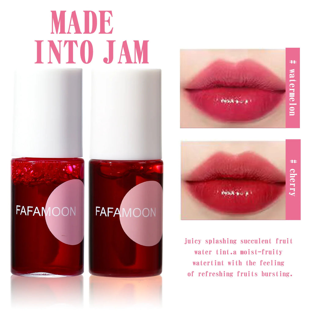 Fruity Lip Tint Water Gloss Tint, Moisturizing Waterproof Liquid Lipstick, Non-Stick, High Pigment, Long-Lasting Vibrant Colors