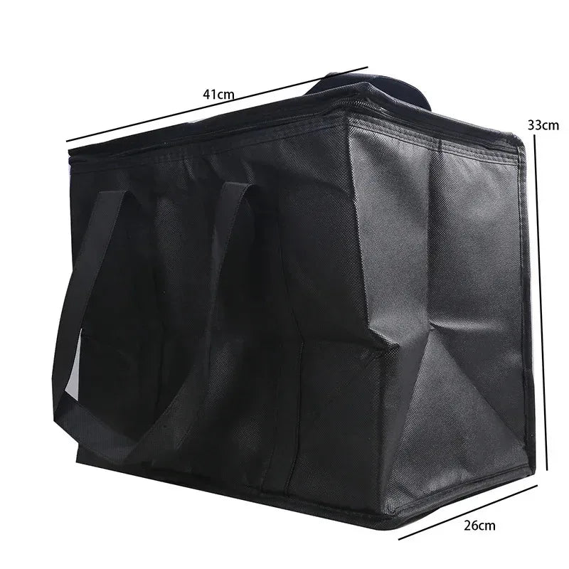 Leakproof Insulated Lunch Cooler Bag - Collapsible, Waterproof Thermal Tote with Ice Pack for Delivery & Outdoors