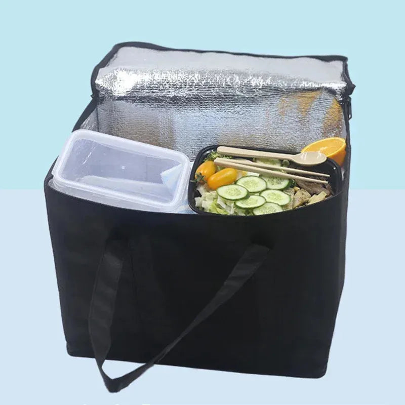 Leakproof Insulated Lunch Cooler Bag - Collapsible, Waterproof Thermal Tote with Ice Pack for Delivery & Outdoors