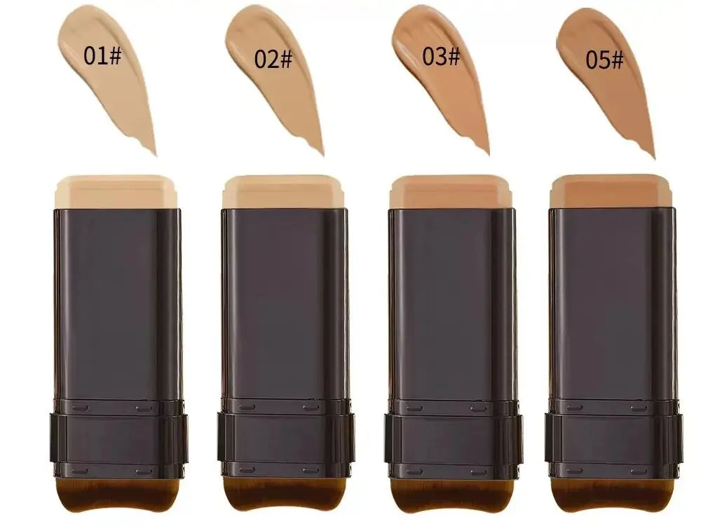 TVLV Skin Tint Stick Long Lasting Lightweight Waterproof Concealer Foundation Cream Flawless Tinted Face Contour Stick Makeup