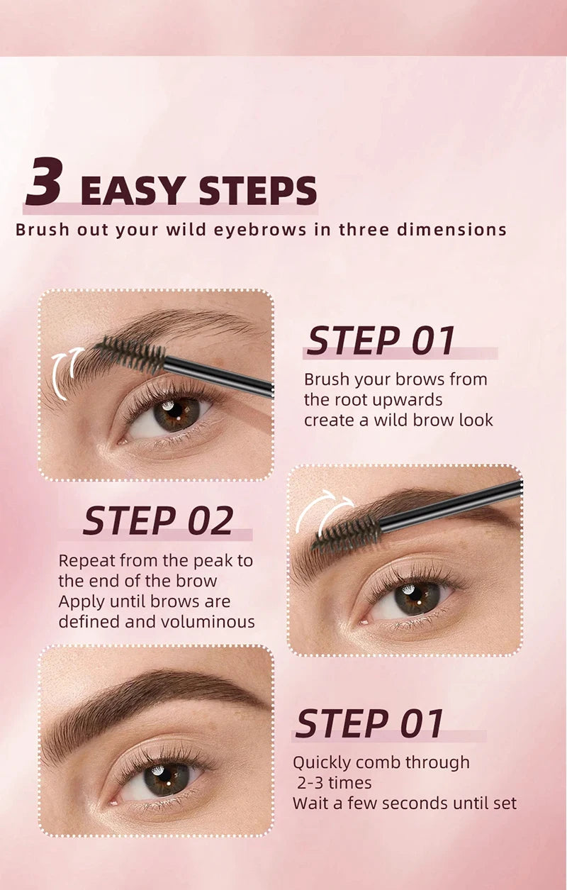Tinted brow mascara natural 4 color eyebrow tint makeup Long Lasting Waterproof eyelash eyebrow tint dye Enhancers gel cosmetics