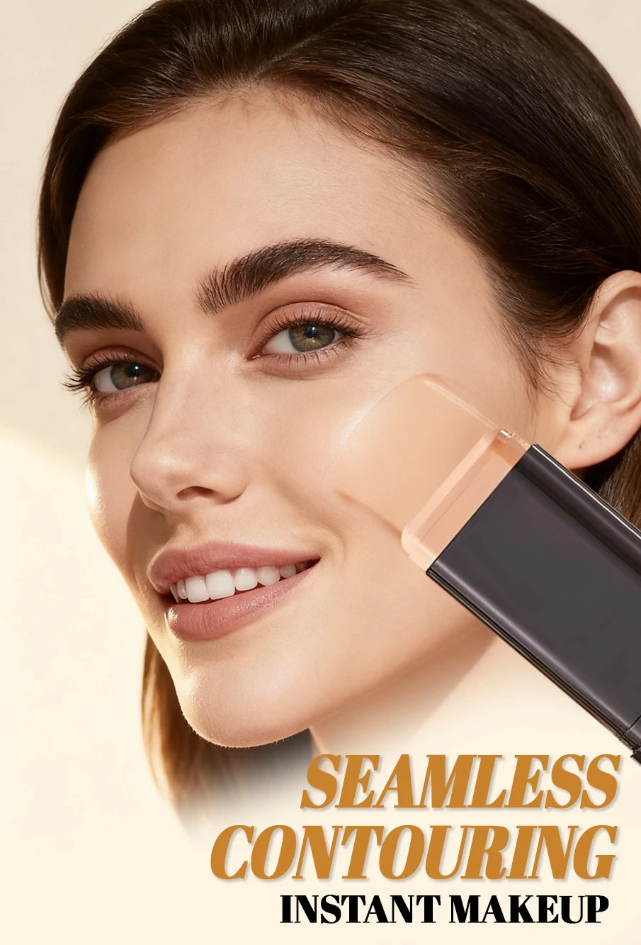 TVLV Skin Tint Stick Long Lasting Lightweight Waterproof Concealer Foundation Cream Flawless Tinted Face Contour Stick Makeup
