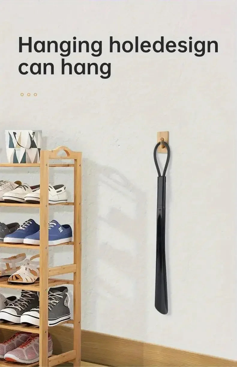 1PC Extra Long Flexible Plastic Shoe Horns Durable Shoe Spoons No Bending Required Assistive Device for Pregnant Women