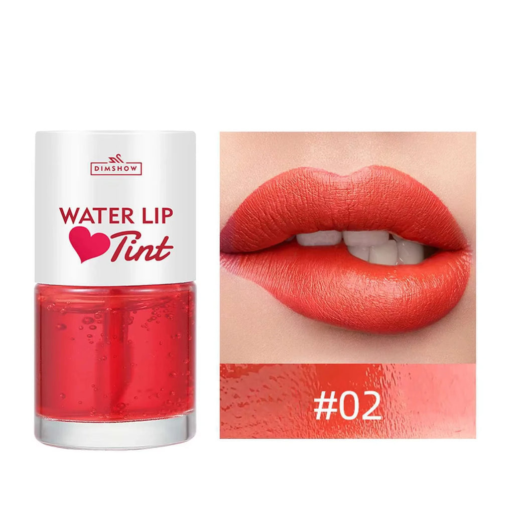 Tint Dyeing Liquid Lipstick and Blush 2 in 1 Waterproof Mirror Lip Gloss Water Lip Tint Non-sticky Lip Eye Cheek Makeup Cosmetic