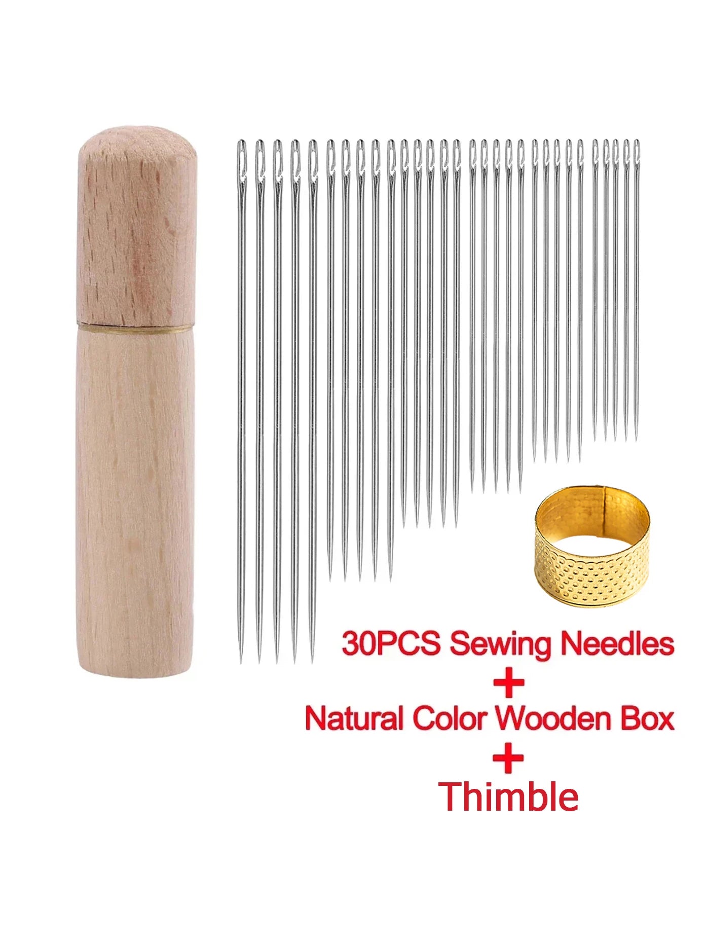 Side Hole Blind Sewing Needles Stainless Steel Elderly Needles Hand Sewing Stitching Pin DIY Home Self Threading Needle with Thi