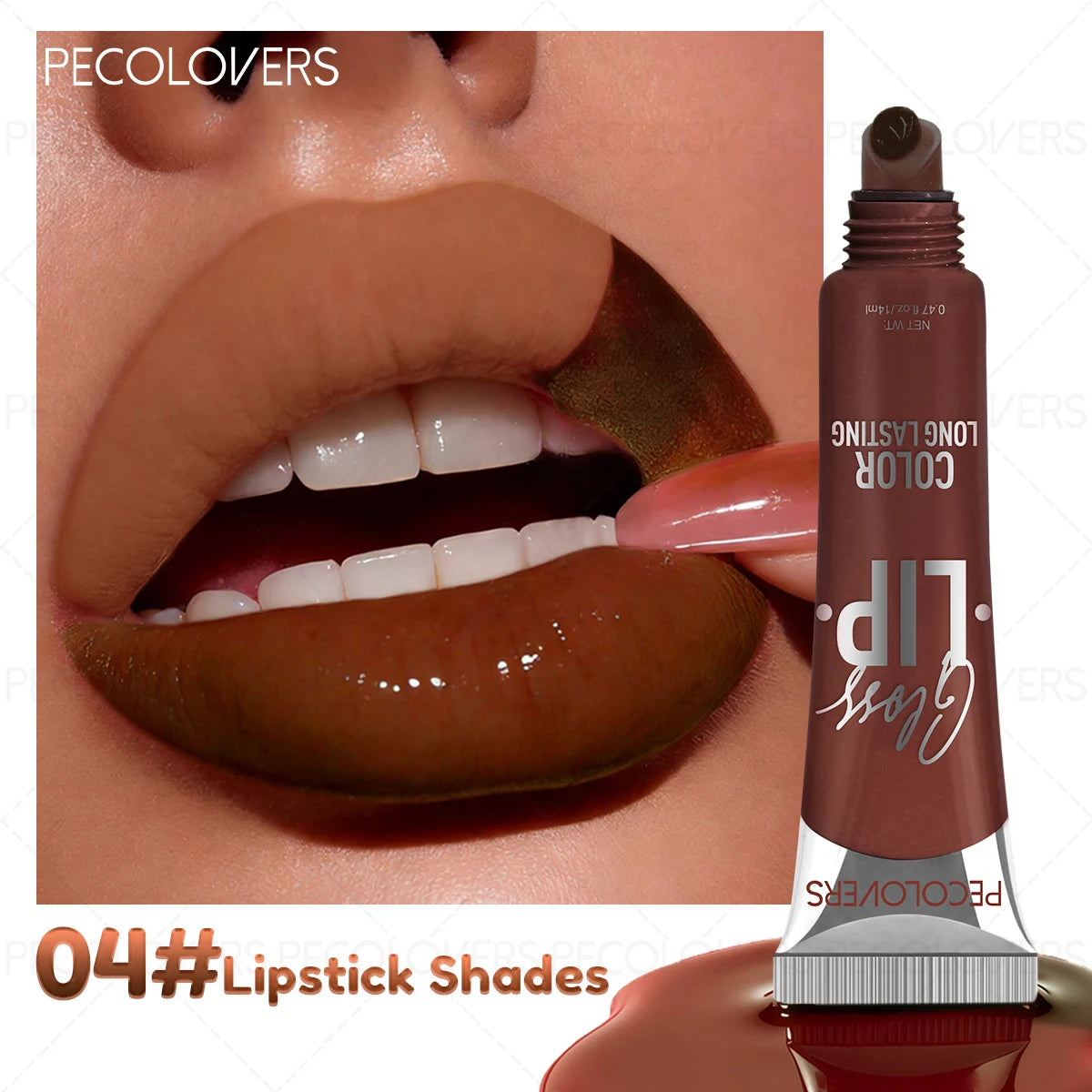 1PC Matte Lip Gloss - Long-Lasting, Waterproof Tear-Off Lip Tint in 6 Vibrant Colors for All Skin Types