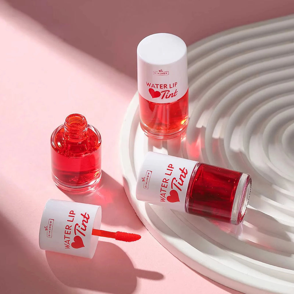 Tint Dyeing Liquid Lipstick and Blush 2 in 1 Waterproof Mirror Lip Gloss Water Lip Tint Non-sticky Lip Eye Cheek Makeup Cosmetic