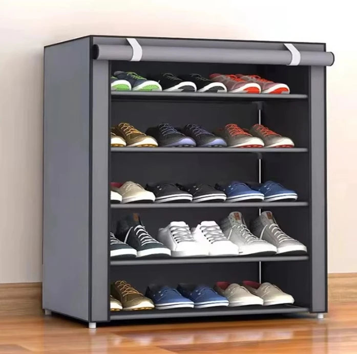 6/8/10 Layers Shoe Rack Organizer Dustproof Shoe Cabinet Multilayer Nonwoven Home Furniture Space-saving Cabinets Shoes Shelf