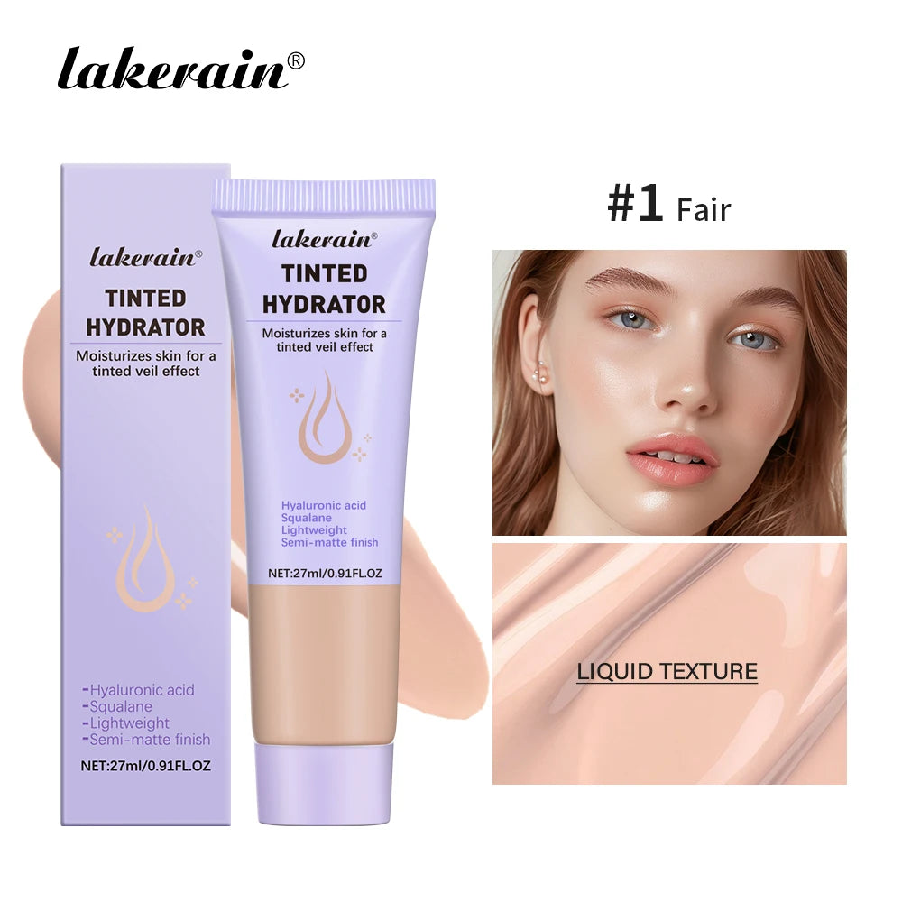 Lakerain Tinted Hydrator Buildable Coverage Intense Moisturizing  Even Skin Tone Semi-matte Finish Makeup Moisturizing Cream
