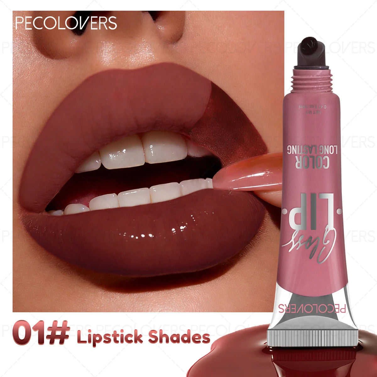 1PC Matte Lip Gloss - Long-Lasting, Waterproof Tear-Off Lip Tint in 6 Vibrant Colors for All Skin Types