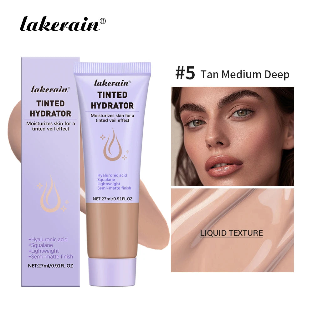 Lakerain Tinted Hydrator Buildable Coverage Intense Moisturizing  Even Skin Tone Semi-matte Finish Makeup Moisturizing Cream