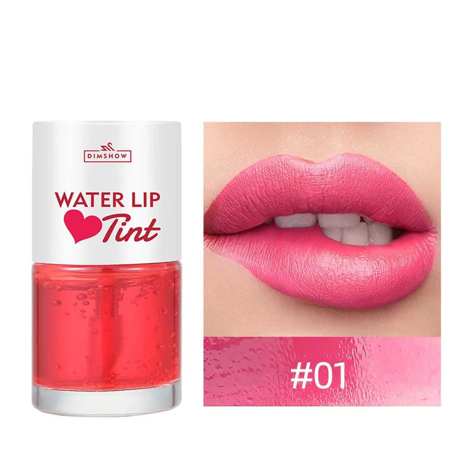 Tint Dyeing Liquid Lipstick and Blush 2 in 1 Waterproof Mirror Lip Gloss Water Lip Tint Non-sticky Lip Eye Cheek Makeup Cosmetic