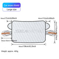 SEAMETAL Summer Windshield Cover UV Reflective Sun Shade Waterproof 4-Season Universal Sun Protection Cover Winter Snow Shield